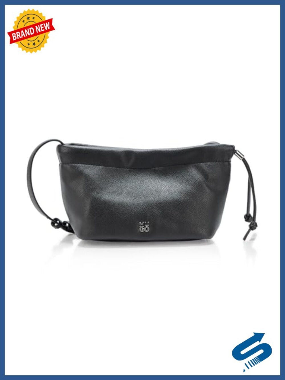 PU Leather Mini Bucket Crossbody Bag with Shoulder Strap